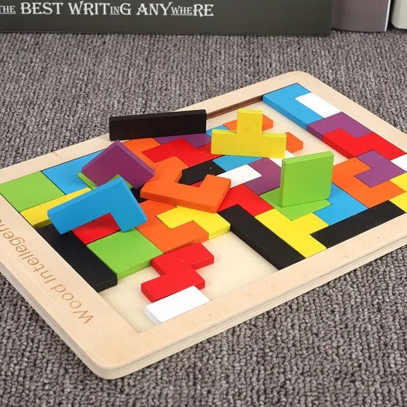 🧩 Puzzles Créatifs & Construction Libre en Bois - InnovaCuisine