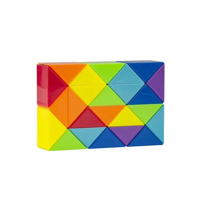 Colored Magic Cube Toys Magic Rule Snake Multi - color Puzzle Fidget Toys Decompression Transformable Cubes Educational Toys - InnovaCuisine