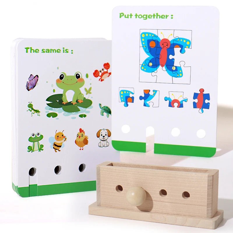 Logic Puzzle Game Educational Toy Set for Kids Logic Unlocking Game Alphabet Learning Activities Preschool Skills Development - InnovaCuisine