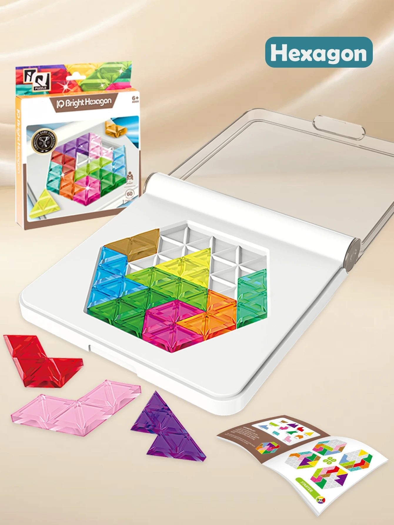 Puzzle Toys. Logical Thinking Training Fun Tabletop Games Multiple Shapes Colors, Advanced Level Gifts for Boys and Girls - InnovaCuisine