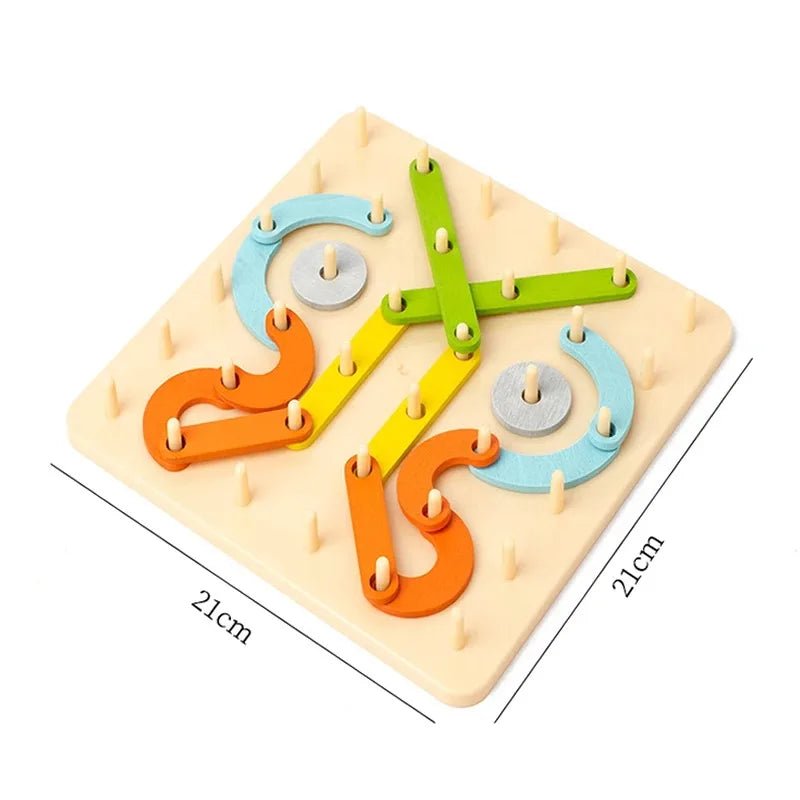 Wooden Montessori Stacking Puzzle – Alphabet, Numbers & Shapes Matching Game, Cognitive Development Toy for Kids Christmas gifts - InnovaCuisine